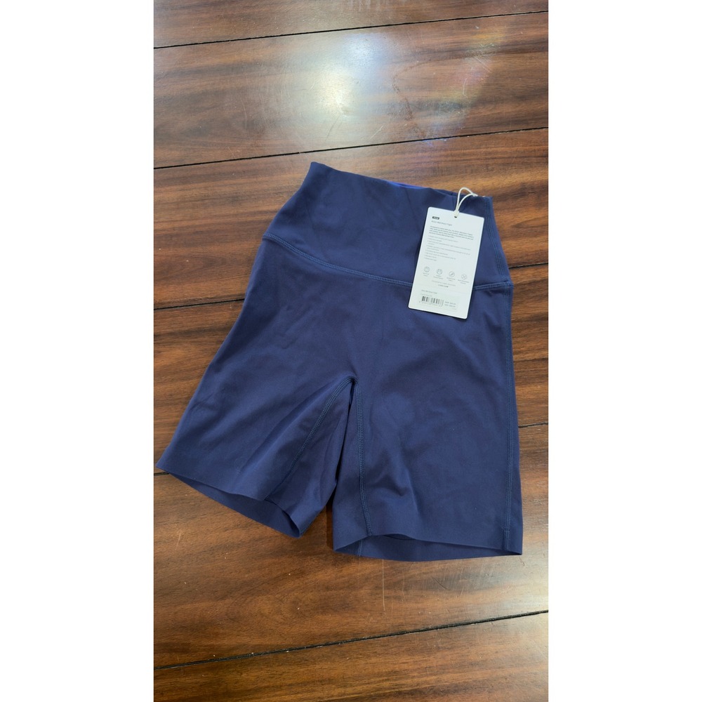 LSKD Elixir Mid Short Tight Future Navy XS High Waist Biker Shorts NEW NWT - Picture 8 of 16